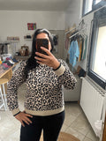 PULL CLÉO LÉOPARD GRAND MOTIFS image 0