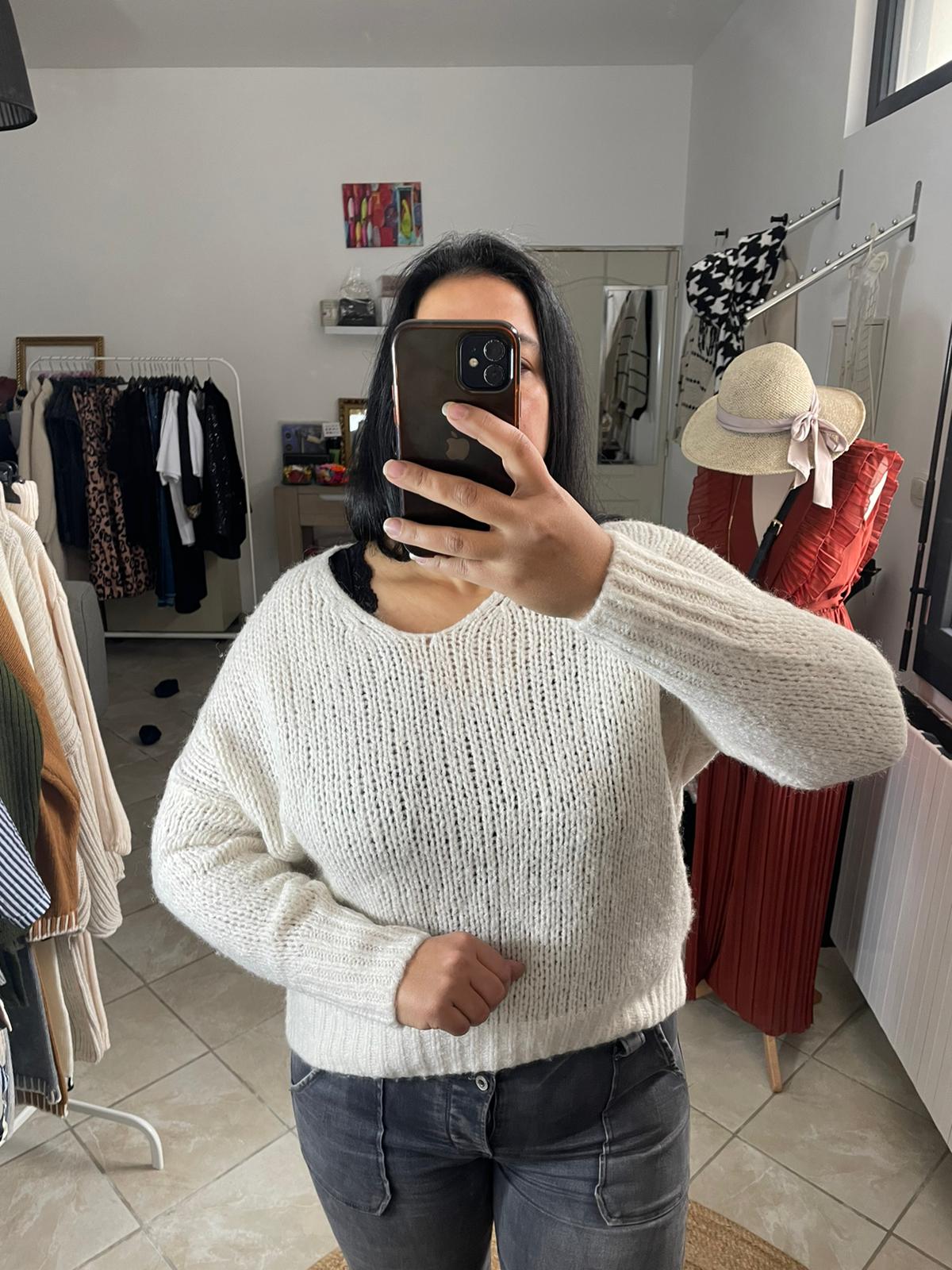 PULL ANNA ECRU image 1