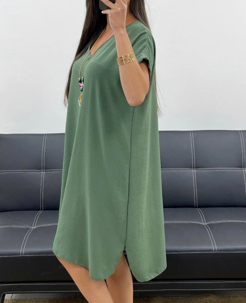 Robe Sasha kaki image 1